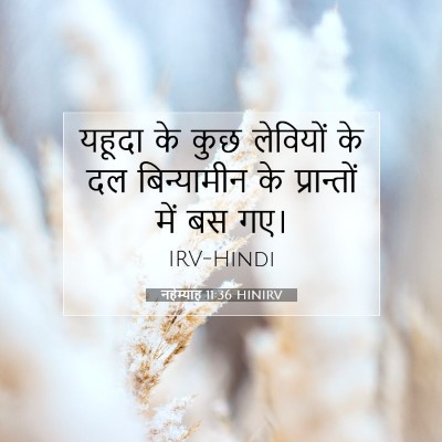 Picture 07 - नहेम्याह 11:36 HINIRV - यहूदा के कुछ - Bible Verse Picture
