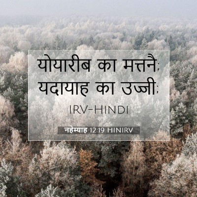 Picture 07 - नहेम्याह 12:19 HINIRV - योयारीब का मत्तनै; - Bible Verse Picture