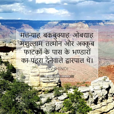 Picture 07 - नहेम्याह 12:25 HINIRV - मत्तन्याह, - Bible Verse Picture