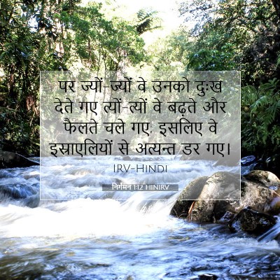 Picture 07 - निर्गमन 1:12 HINIRV - पर ज्यों-ज्यों वे - Bible Verse Picture