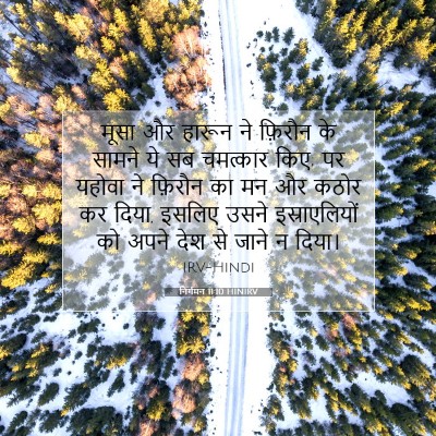 Picture 07 - निर्गमन 11:10 HINIRV - मूसा और हारून ने - Bible Verse Picture