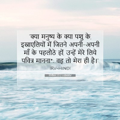 Picture 07 - निर्गमन 13:2 HINIRV - “क्या मनुष्य के - Bible Verse Picture