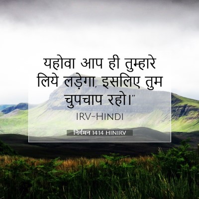 Picture 07 - निर्गमन 14:14 HINIRV - यहोवा आप ही - Bible Verse Picture