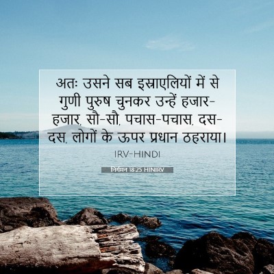 Picture 07 - निर्गमन 18:25 HINIRV - अतः उसने सब - Bible Verse Picture