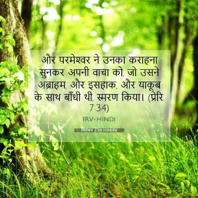 Picture 07 - निर्गमन 2:24 HINIRV - और परमेश्‍वर ने - Bible Verse Picture