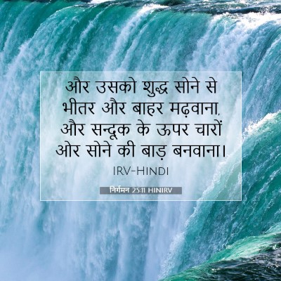 Picture 07 - निर्गमन 25:11 HINIRV - और उसको शुद्ध सोने - Bible Verse Picture