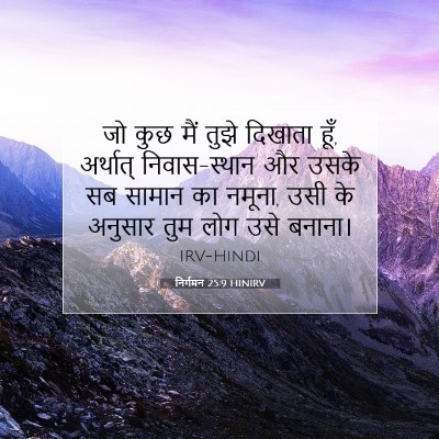 Picture 07 - निर्गमन 25:9 HINIRV - जो कुछ मैं तुझे - Bible Verse Picture