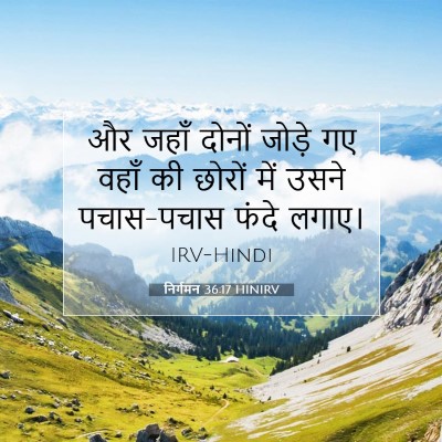 Picture 07 - निर्गमन 36:17 HINIRV - और जहाँ दोनों - Bible Verse Picture