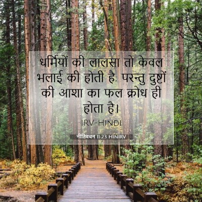 Picture 07 - नीतिवचन 11:23 HINIRV - धर्मियों की लालसा - Bible Verse Picture