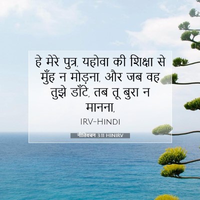 Picture 07 - नीतिवचन 3:11 HINIRV - हे मेरे पुत्र, - Bible Verse Picture