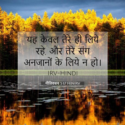 Picture 07 - नीतिवचन 5:17 HINIRV - यह केवल तेरे ही - Bible Verse Picture