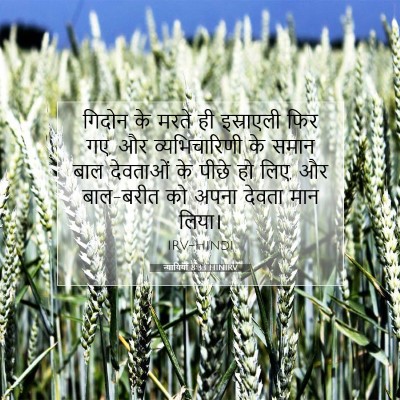 Picture 07 - न्यायियों 8:33 HINIRV - गिदोन के मरते ही - Bible Verse Picture