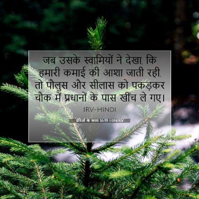 Picture 07 - प्रेरितों के काम 16:19 HINIRV - जब उसके स्वामियों - Bible Verse Picture