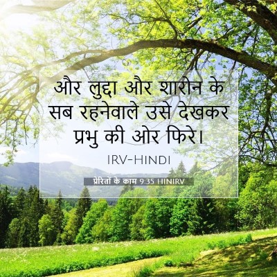 Picture 07 - प्रेरितों के काम 9:35 HINIRV - और लुद्दा और शारोन - Bible Verse Picture