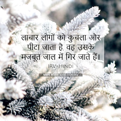 Picture 07 - भजन संहिता 10:10 HINIRV - लाचार लोगों को - Bible Verse Picture