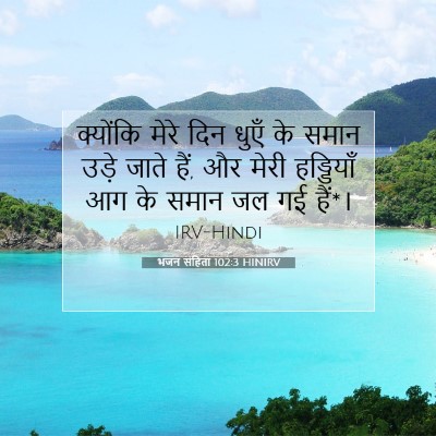 Picture 07 - भजन संहिता 102:3 HINIRV - क्योंकि मेरे दिन - Bible Verse Picture