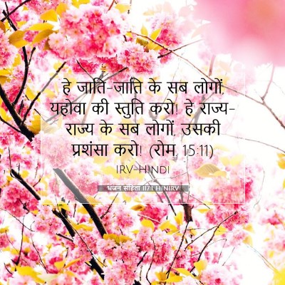 Picture 07 - भजन संहिता 117:1 HINIRV - हे जाति-जाति के सब - Bible Verse Picture