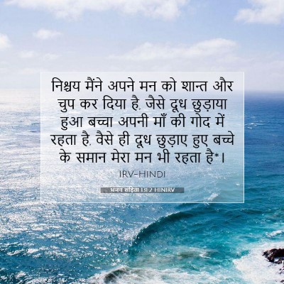 Picture 07 - भजन संहिता 131:2 HINIRV - निश्चय मैंने अपने - Bible Verse Picture