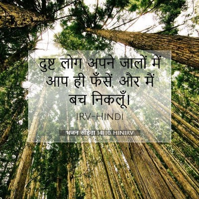 Picture 07 - भजन संहिता 141:10 HINIRV - दुष्ट लोग अपने - Bible Verse Picture