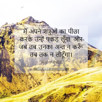 Picture 07 - भजन संहिता 18:37 HINIRV - मैं अपने शत्रुओं - Bible Verse Picture