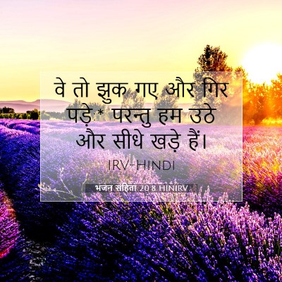 Picture 07 - भजन संहिता 20:8 HINIRV - वे तो झुक गए और गिर - Bible Verse Picture