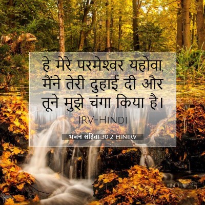 Picture 07 - भजन संहिता 30:2 HINIRV - हे मेरे परमेश्‍वर - Bible Verse Picture