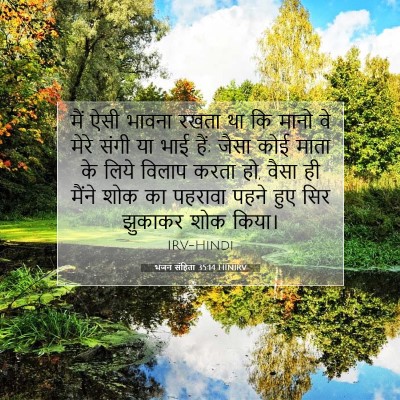 Picture 07 - भजन संहिता 35:14 HINIRV - मैं ऐसी भावना रखता - Bible Verse Picture
