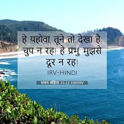 Picture 07 - भजन संहिता 35:22 HINIRV - हे यहोवा, तूने तो - Bible Verse Picture