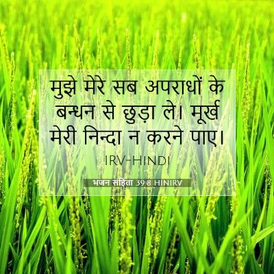 Picture 07 - भजन संहिता 39:8 HINIRV - मुझे मेरे सब - Bible Verse Picture