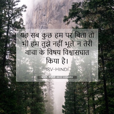 Picture 07 - भजन संहिता 44:17 HINIRV - यह सब कुछ हम पर - Bible Verse Picture