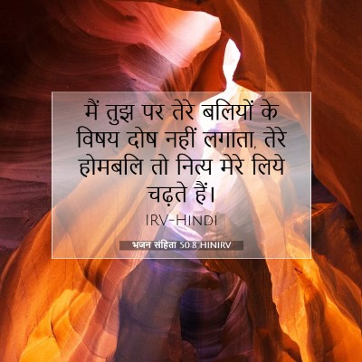 Picture 07 - भजन संहिता 50:8 HINIRV - मैं तुझ पर तेरे - Bible Verse Picture