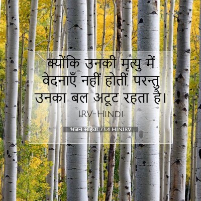 Picture 07 - भजन संहिता 73:4 HINIRV - क्योंकि उनकी - Bible Verse Picture