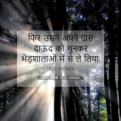 Picture 07 - भजन संहिता 78:70 HINIRV - फिर उसने अपने दास - Bible Verse Picture