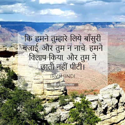 Picture 07 - मत्ती 11:17 HINIRV - कि हमने तुम्हारे - Bible Verse Picture