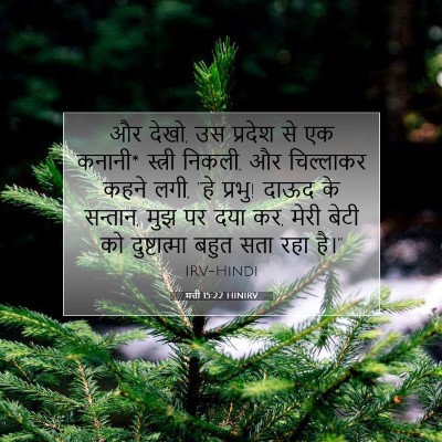 Picture 07 - मत्ती 15:22 HINIRV - और देखो, उस प्रदेश - Bible Verse Picture