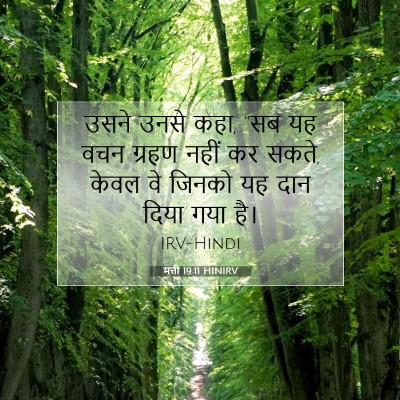 Picture 07 - मत्ती 19:11 HINIRV - उसने उनसे कहा, “सब - Bible Verse Picture