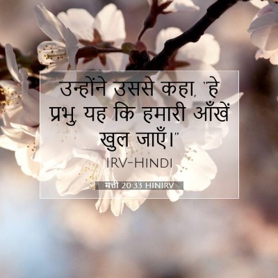 Picture 07 - मत्ती 20:33 HINIRV - उन्होंने उससे कहा, - Bible Verse Picture