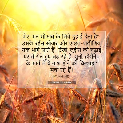 Picture 07 - यशायाह 15:5 HINIRV - मेरा मन मोआब के - Bible Verse Picture