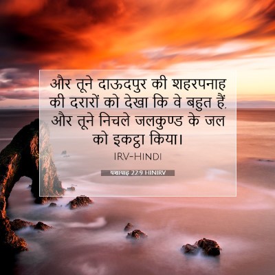 Picture 07 - यशायाह 22:9 HINIRV - और तूने दाऊदपुर की - Bible Verse Picture