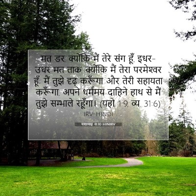 Picture 07 - यशायाह 41:10 HINIRV - मत डर, क्योंकि मैं - Bible Verse Picture