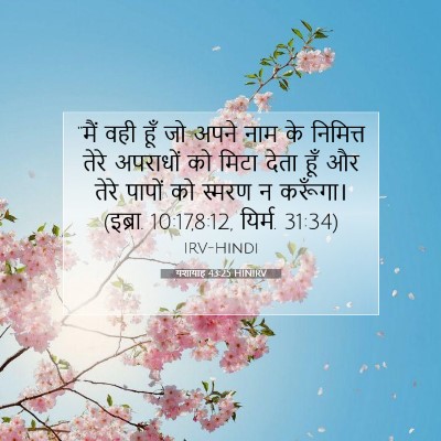 Picture 07 - यशायाह 43:25 HINIRV - “मैं वही हूँ जो - Bible Verse Picture