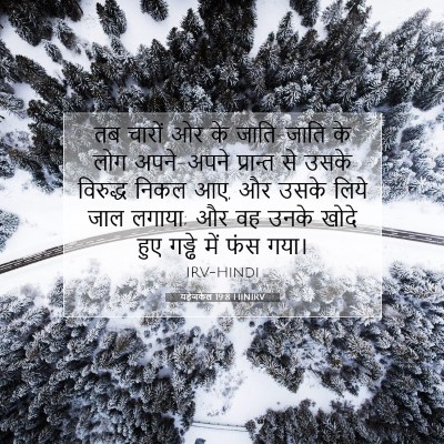Picture 07 - यहेजकेल 19:8 HINIRV - तब चारों ओर के - Bible Verse Picture