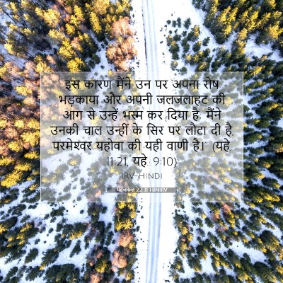 Picture 07 - यहेजकेल 22:31 HINIRV - इस कारण मैंने उन पर - Bible Verse Picture