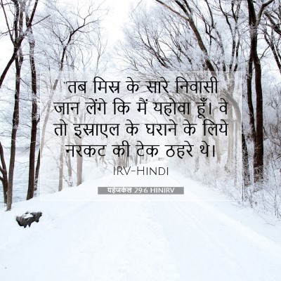 Picture 07 - यहेजकेल 29:6 HINIRV - “तब मिस्र के सारे - Bible Verse Picture