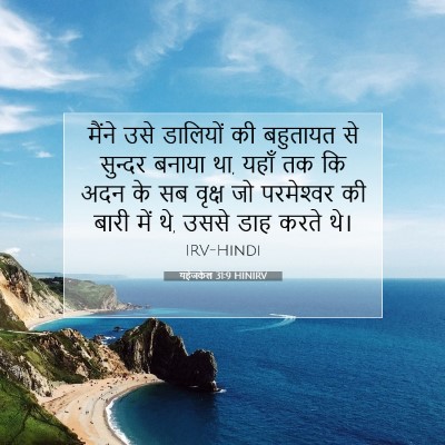 Picture 07 - यहेजकेल 31:9 HINIRV - मैंने उसे डालियों - Bible Verse Picture
