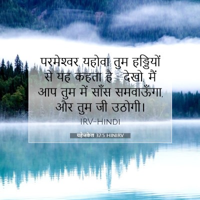 Picture 07 - यहेजकेल 37:5 HINIRV - परमेश्‍वर यहोवा - Bible Verse Picture