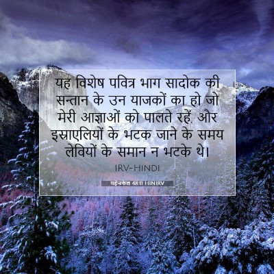 Picture 07 - यहेजकेल 48:11 HINIRV - यह विशेष पवित्र - Bible Verse Picture