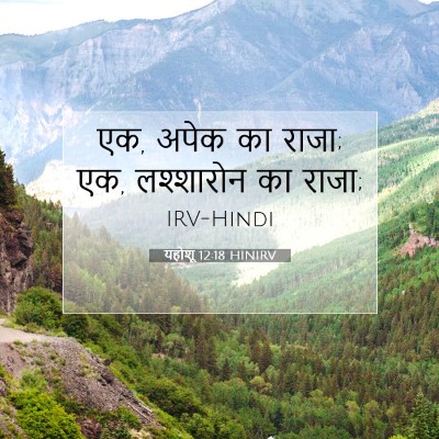 Picture 07 - यहोशू 12:18 HINIRV - एक, अपेक का राजा; एक, - Bible Verse Picture