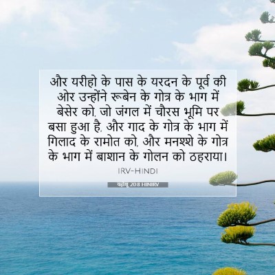 Picture 07 - यहोशू 20:8 HINIRV - और यरीहो के पास के - Bible Verse Picture