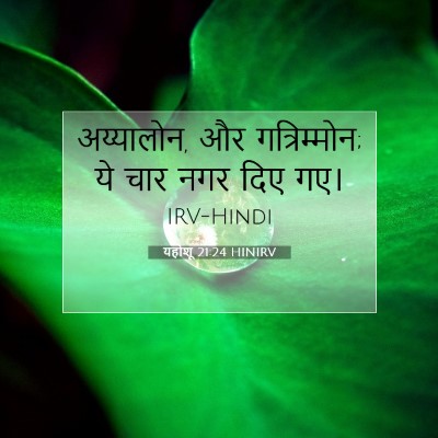 Picture 07 - यहोशू 21:24 HINIRV - अय्यालोन, और - Bible Verse Picture